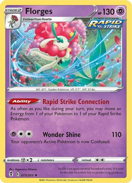 Florges, SWSH07: Evolving Skies 073/203