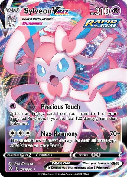 Sylveon VMAX, SWSH07: Evolving Skies 075/203