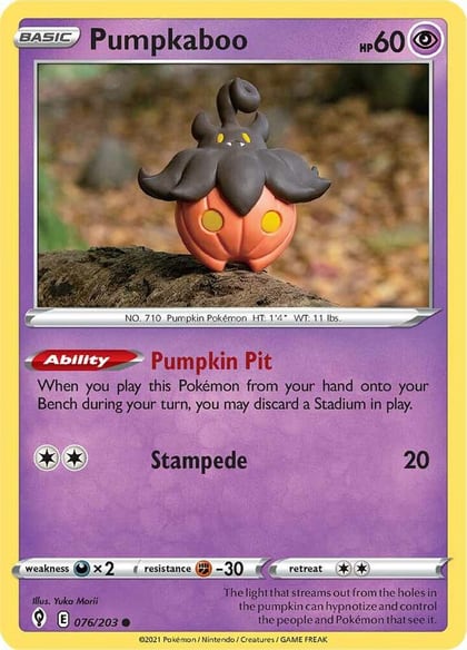 Pumpkaboo, SWSH07: Evolving Skies 076/203