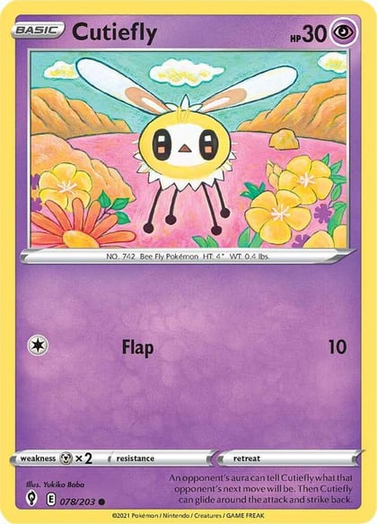 Cutiefly, SWSH07: Evolving Skies 078/203
