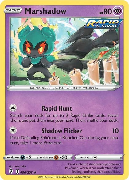 Marshadow, SWSH07: Evolving Skies 080/203