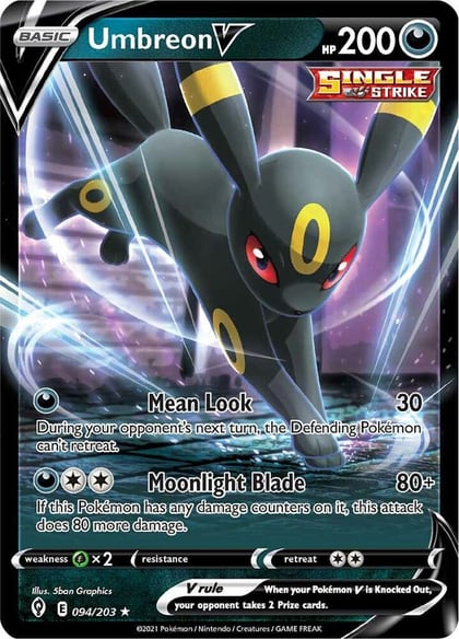 Umbreon V, SWSH07: Evolving Skies 094/203