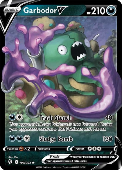 Garbodor V, SWSH07: Evolving Skies 100/203