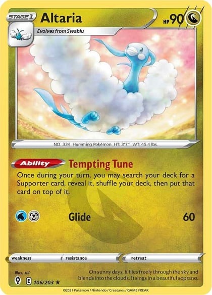 Altaria, SWSH07: Evolving Skies 106/203