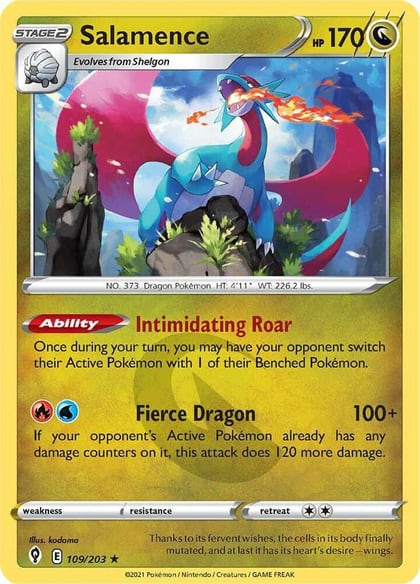 Salamence, SWSH07: Evolving Skies 109/203