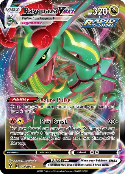 Rayquaza VMAX, SWSH07: Evolving Skies 111/203