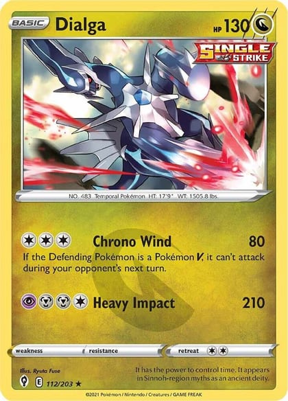 Dialga, SWSH07: Evolving Skies 112/203