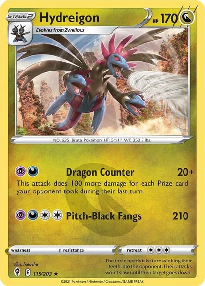 Hydreigon, SWSH07: Evolving Skies 115/203