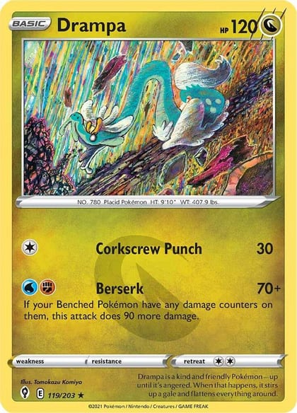 Drampa, SWSH07: Evolving Skies 119/203