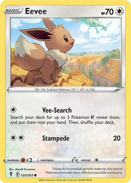 Eevee, SWSH07: Evolving Skies 125/203