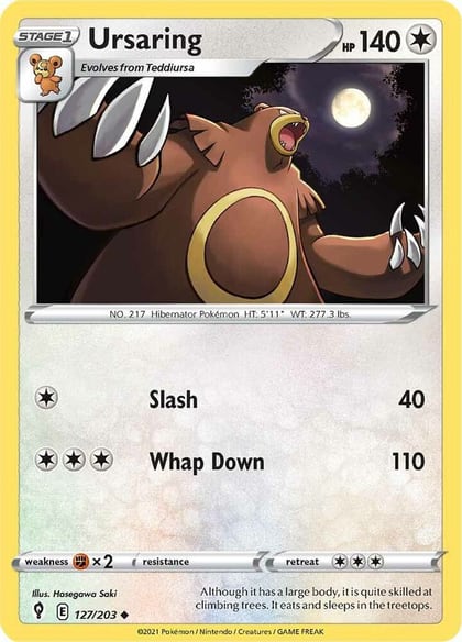 Ursaring, SWSH07: Evolving Skies 127/203