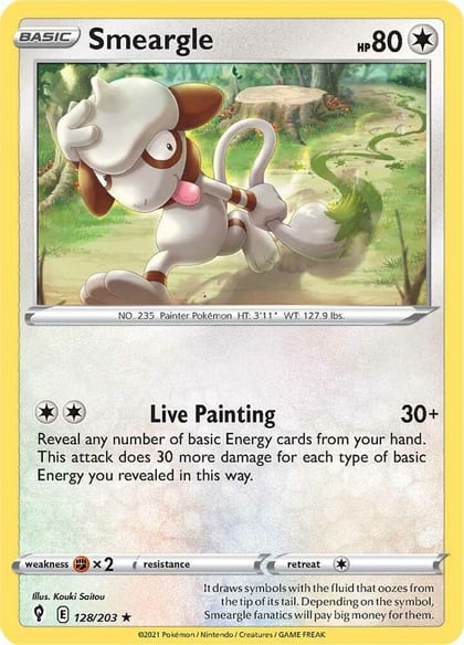 Smeargle, SWSH07: Evolving Skies 128/203