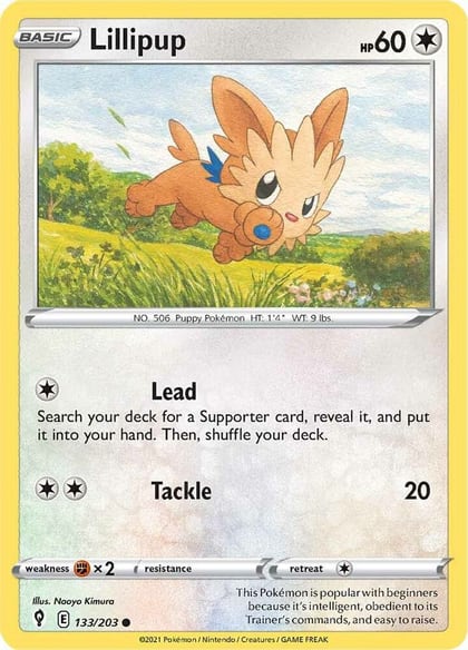 Lillipup, SWSH07: Evolving Skies 133/203
