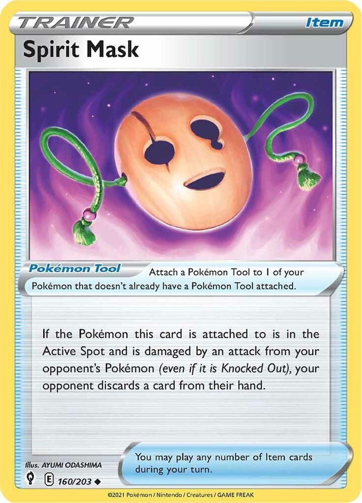 Spirit Mask, SWSH07: Evolving Skies 160/203