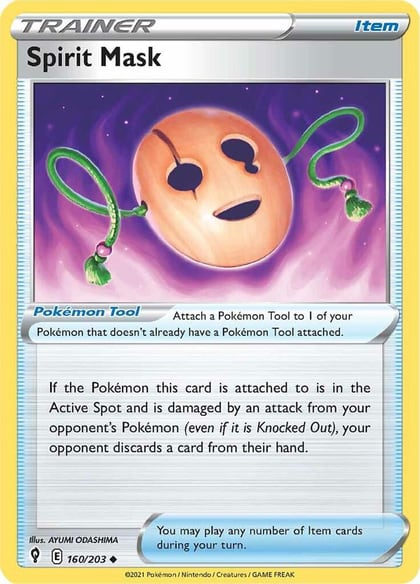 Spirit Mask, SWSH07: Evolving Skies 160/203