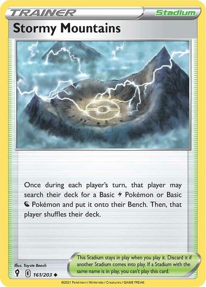 Stormy Mountains, SWSH07: Evolving Skies 161/203