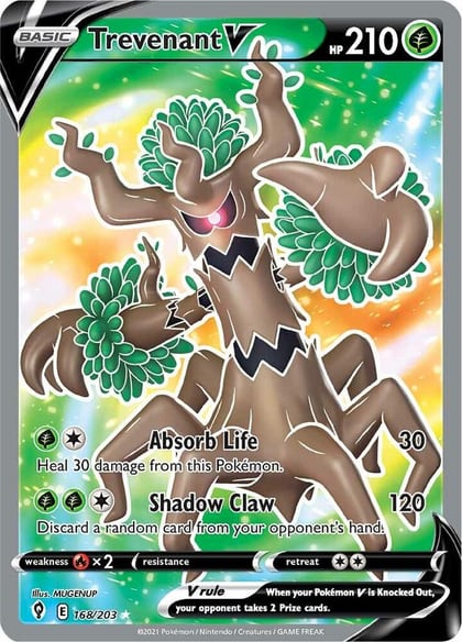 Trevenant V (Full Art), SWSH07: Evolving Skies 168/203