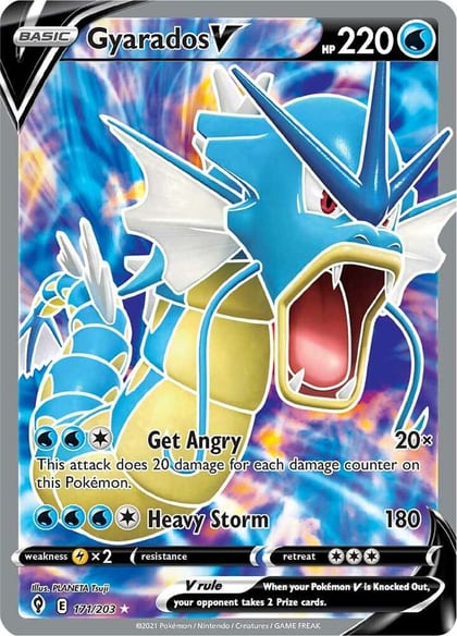 Gyarados V (Full Art), SWSH07: Evolving Skies 171/203