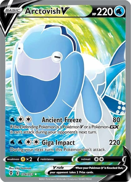 Arctovish V (Full Art), SWSH07: Evolving Skies 176/203