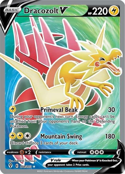 Dracozolt V (Full Art), SWSH07: Evolving Skies 178/203