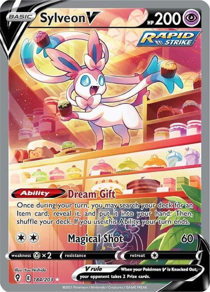 Sylveon V (Alternate Full Art), SWSH07: Evolving Skies 184/203