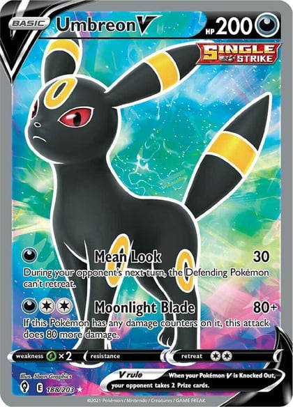 Umbreon V (Full Art), SWSH07: Evolving Skies 188/203