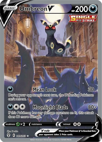 Umbreon V (Alternate Full Art), SWSH07: Evolving Skies 189/203