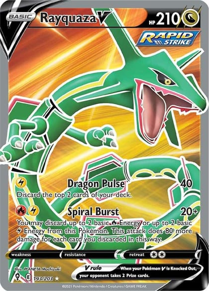 Rayquaza V (Full Art), SWSH07: Evolving Skies 193/203