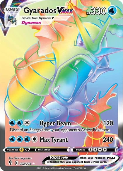 Gyarados VMAX (Secret), SWSH07: Evolving Skies 207/203