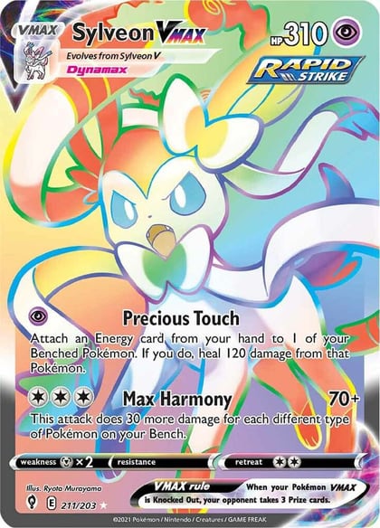 Sylveon VMAX (Secret), SWSH07: Evolving Skies 211/203