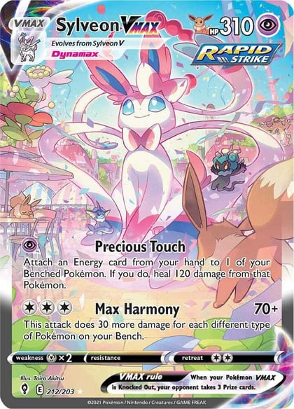 Sylveon VMAX (Alternate Art Secret), SWSH07: Evolving Skies 212/203