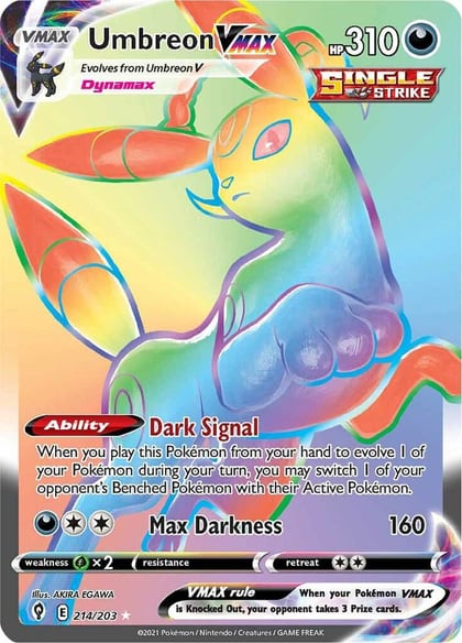 Umbreon VMAX (Secret), SWSH07: Evolving Skies 214/203