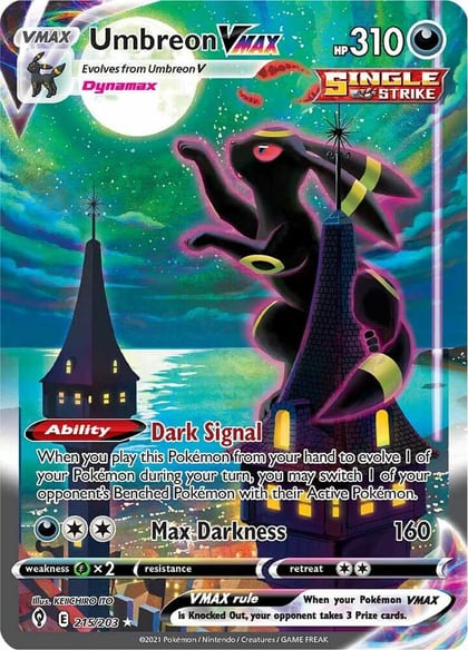 Umbreon VMAX (Alternate Art Secret), SWSH07: Evolving Skies 215/203