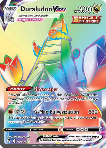 Duraludon VMAX (Secret), SWSH07: Evolving Skies 219/203
