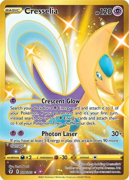 Cresselia (Secret), SWSH07: Evolving Skies 228/203