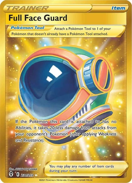 Full Face Guard (Secret), SWSH07: Evolving Skies 231/203