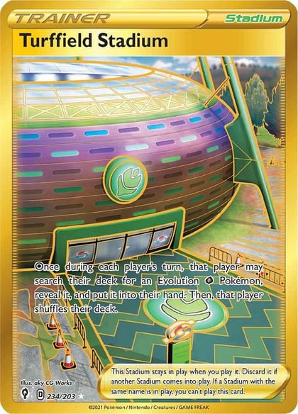 Turffield Stadium (Secret), SWSH07: Evolving Skies 234/203