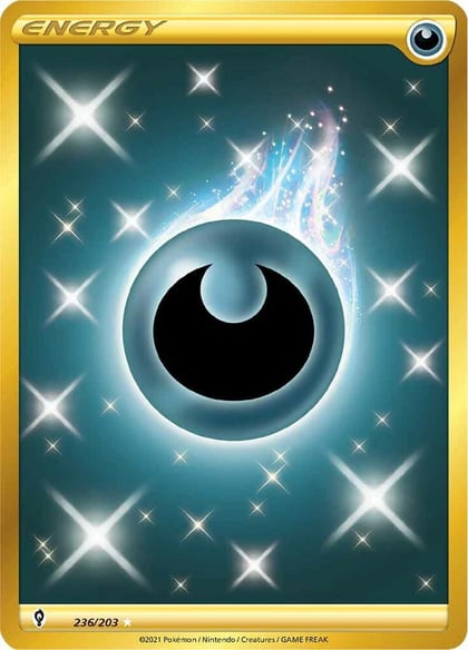 Darkness Energy (Secret), SWSH07: Evolving Skies 236/203