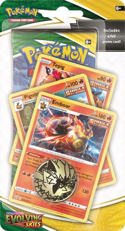 Evolving Skies Premium Checklane Blister [Emboar], SWSH07: Evolving Skies P242445