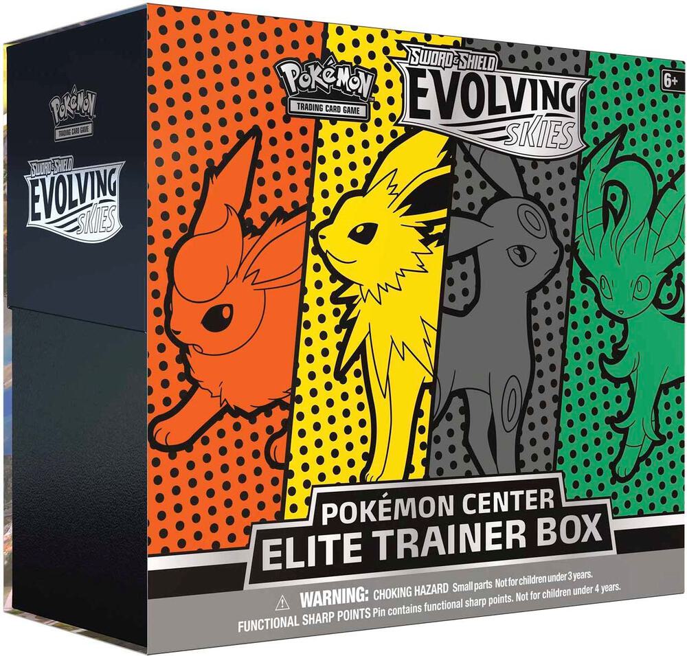 Evolving Skies Pokemon Center Elite Trainer Box [Jolteon/Flareon/Umbreon/Leafeon] (Exclusive), SWSH07: Evolving Skies P245376