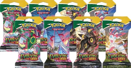 Evolving Skies Sleeved Booster Pack Bundle [Set of 8], SWSH07: Evolving Skies P246274
