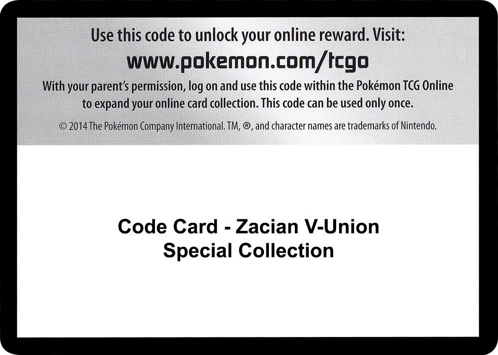 Code Card - Zacian V-UNION Special Collection, SWSH07: Evolving Skies P248041