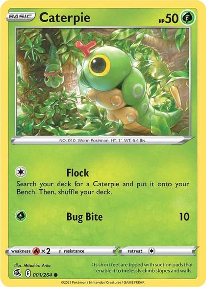 Caterpie, SWSH08: Fusion Strike 001/264