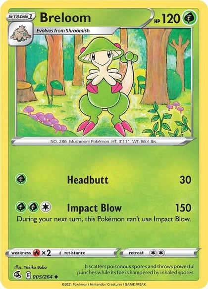 Breloom, SWSH08: Fusion Strike 005/264