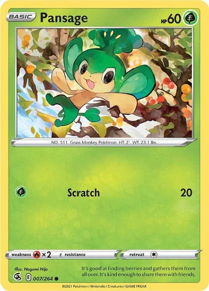 Pansage, SWSH08: Fusion Strike 007/264