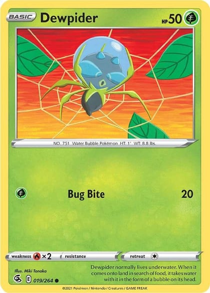 Dewpider, SWSH08: Fusion Strike 019/264