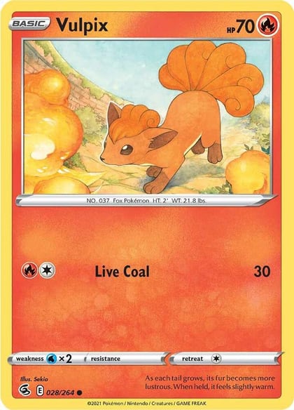Vulpix (28), SWSH08: Fusion Strike 028/264
