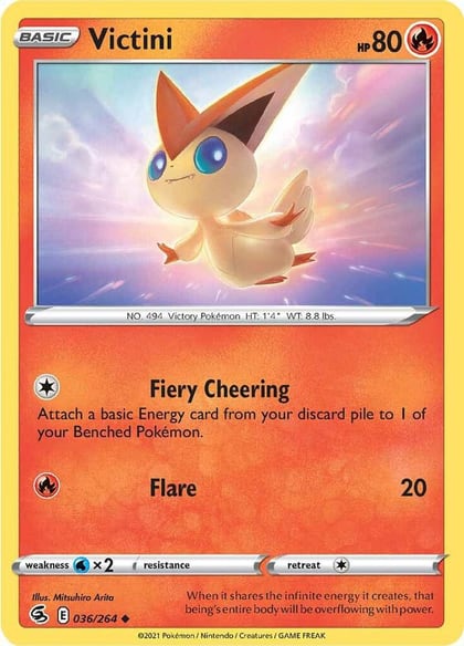 Victini, SWSH08: Fusion Strike 036/264