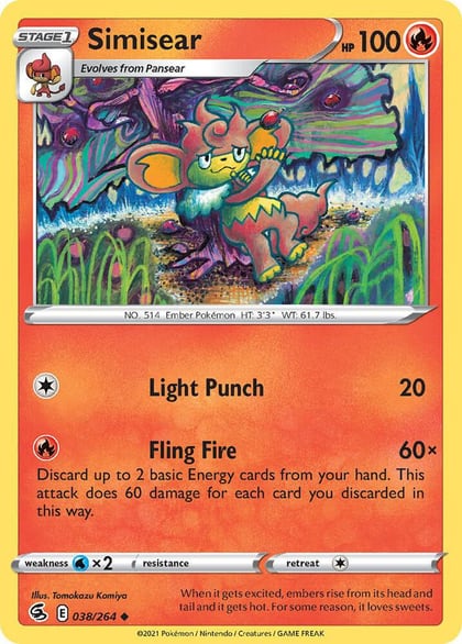 Simisear, SWSH08: Fusion Strike 038/264