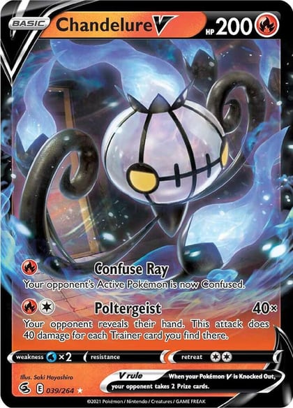 Chandelure V, SWSH08: Fusion Strike 039/264
